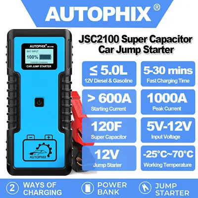 Jump Starter Portable Car Battery Pack 12V Battery USB Charger Booster Jumper  • $144.99