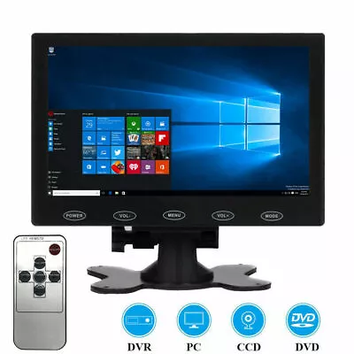 7 /9'' LCD CCTV Monitor PC Screen AV/VGA/HDMI 1080P W/Speaker Adpater • $63.99