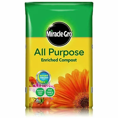 Miracle Gro All Purpose Enriched Compost 40L Garden Plant Growing Soil • £7.99