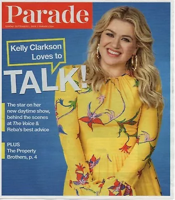 Parade Magazine September 1 2019 Kelly Clarkson • $7.97