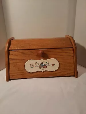 International China Heartland Wooden Bread Box Vintage Farm Wood 17 3/4 Inch  • $49.99