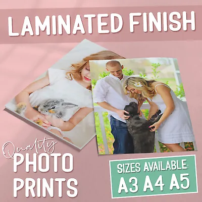 A3 A4 A5 Personalised Photo Print Laminated Picture Image Prints Gift Poster Art • £10.99