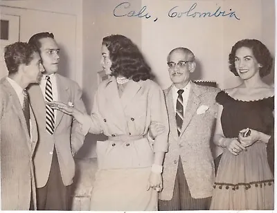 MARIA FELIX IN CALI WITH ANDRES SOLER Candid Colombia 1955 Original Photo • $24.99