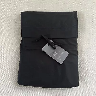 Restoration Hardware Italian Classic Percale Full/Queen Duvet Cover Black $355 • $165