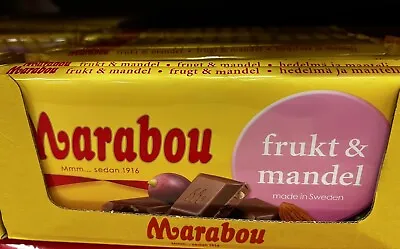 Marabou Raisin And Almond (Frukt & Mandel)  (5 Pack 1KG 200G X5) Made In Sweden • $30