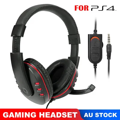 $15.85 • Buy 3.5mm Gaming Headset With Mic Volume Control Stereo For PS4 Xbox One PC Laptop