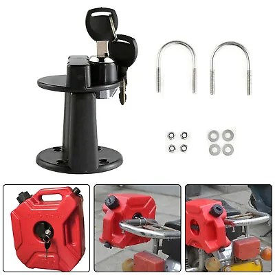 3L/5L Can Gas Fuel Oil Tank Mount Bracket Lock Clamp Set For Car Motorcycle CD • £13.88