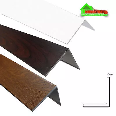 £13.14 • Buy PLASTIC UPVC PVC CORNER 90 DEGREE ANGLE TRIM 2 X 2.4m VARIOUS SIZES AND COLOURS