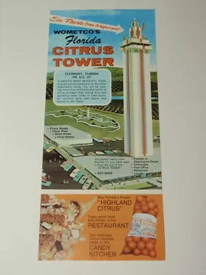 Vintage Wometco’s Florida Citrus Tower Travel Brochure • $4
