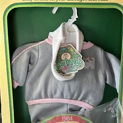 1984 Coleco Cabbage Patch Kids Original Outfit Pink & Gray Pants & Top Headband • $22