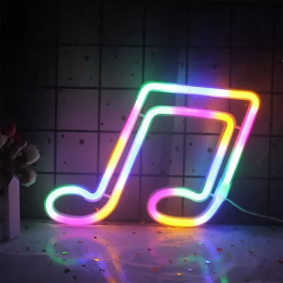 USB/Battery LED Neon Sign Light Bar Wall Hanging Bedside Lamp Lighting Decor US • $14.49