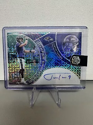 2023 Spectra Justin Tucker Champion Signatures Auto On-Card Ravens! /25 SSP • $49.99