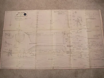 Model Maker Plans Of Marie Celeste A Scale Sailing Ship Model Around 20  LOA • £10