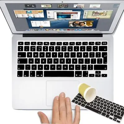 Black Skin Keyboard Cover Case For Apple MacBook Air 11 13'/Pro 13/14/15/16/12'' • £2.92