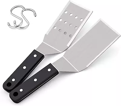 Metal Spatulas Stainless Steel Griddle Spatula Tools With Riveted Handle Heavy • $13.45