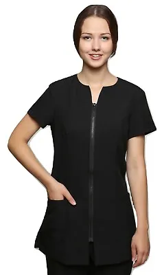 Zeeba Beauty Tunic Hairdressing Spa Nail Salon Therapist Massage Top Uniform • $22.39