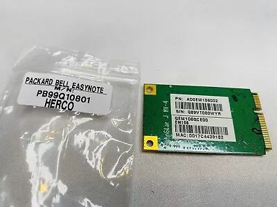 Packard Bell EasyNote Hera C PB99Q10801 WiFi Wireless Card AD0EM106002 PCI EXPRE • £6.99