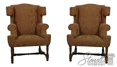 53531EC: ERIKA BRUNSON Custom Upholstered Wing Back Chairs • $2495