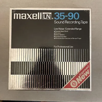 4 Pack Vintage NOS Maxell LN 35-90 Sound Recording Tape - Assuming Used • $65