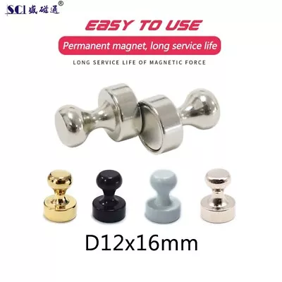 £4.99 • Buy Small & Large NEODYMIUM MAGNETS SKITTLES ~ Notice Board Fridge Magnet PUSH PINS