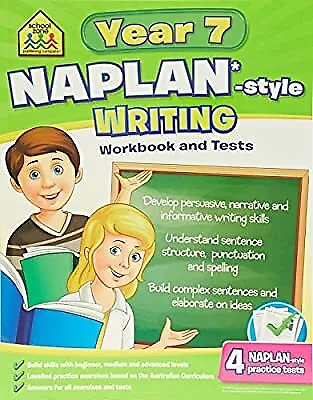 Naplan*-Style Year 7 Writing Workbook And Tests Books Hinkler Used; Like New  • $16.93