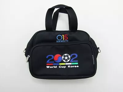 VINTAGE 2002 World Cup Korea Hand Held Carry Bag Double Pockets Zipper Logo • $26.99