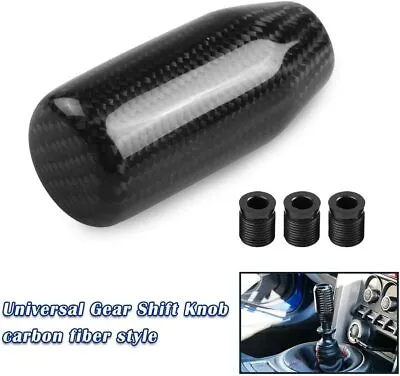 Universal Forged Carbon Fiber Manual Gear Gear Shift Knob Lever Shifter NEW • $13.20