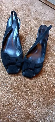 Sachelle Couture Size 5 / 38 Black Slingback Shoes • £4