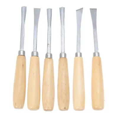 6Pcs Wood Turning Lathe Chisel Set Woodworking Carving Woodturning Tool  AU • $13.99