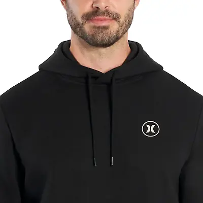 Hurley Men's Icon Graphic Fleece Hoodie Size S Black • $21.24