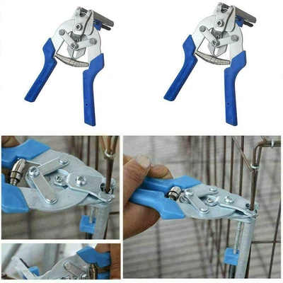 £6.04 • Buy Hog Rings Plier 600pcs M Nail Staples For Birds Chicken Cage Wire Mesh C1M0