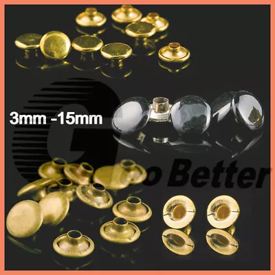 Single Cap Rivets Stud Rapid Rivets Leather Craft Repair 3/4/5/6/7/8/9/10/12mm • $2.30