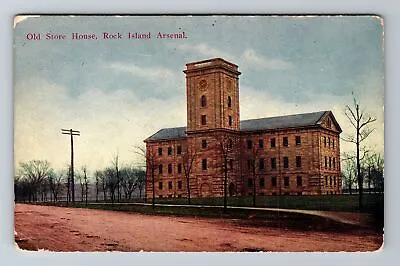 £7.62 • Buy Rock Island IL-Illinois, Arsenal Old Store House, Clock Vintage Postcard