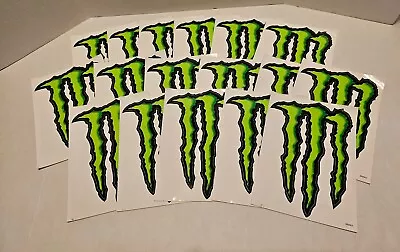 Lot Of 17 Monster Energy Drink Logo Claw 6” X 9” Sticker Decal Sheets • $19.95