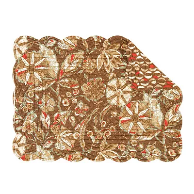 Sedona Single Cotton Quilted Rectangular Reversible Placemat 13 X 19 C&F Home • $13.99