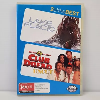 Lake Placid & Club Dread Uncut | 2-DVD Movies 1999-2004 Horror Comedy Reg 4 • £5.55