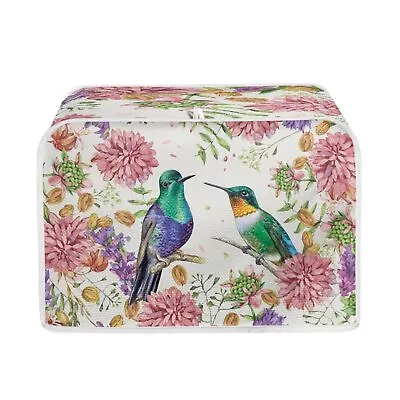 Bird Flowers Painting 2-Slice Toaster Cover Washable Toaster BreadMaker Machi... • $18.87