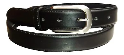 Men's Black Leather Security Belt With Hidden Zip 1.5  Wide  Made By Milano • £9.99