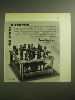 1974 La Barge Table Ad - Super Chess • $19.99