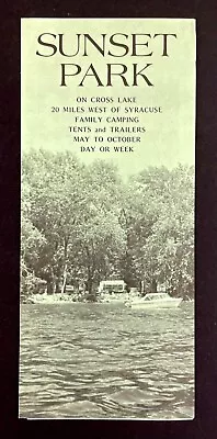 1970s Memphis New York Sunset Park Cony Campground Camping VTG Travel Brochure • $12.50