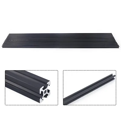 10 Pack Set 2020 Black T-Slot Aluminum Extrusion For CNC 3D Printer - 10X 1M USA • $71.04