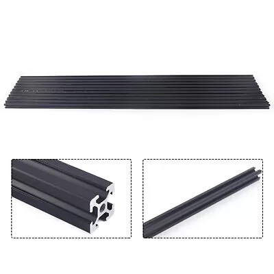 20*20*1000mm 2020 T-Slot Aluminum Extrusion For CNC 3D Printer Black 10 Packs US • $74