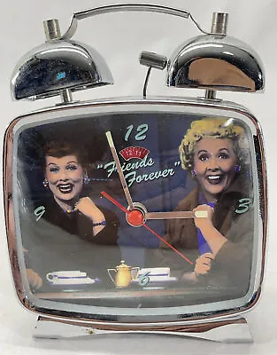 I Love Lucy Friends Forever Lucy & Ethel Twin Bell Mechanical Alarm Clock WORKS! • $17.99