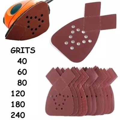 Mouse Sanding Sheets Detail Palm Sander Pads  40 - 240 Grit Fit Black & Decker • £4.99