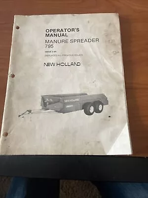 New Holland 795 Manure Spreader Operator’s Manual • $15