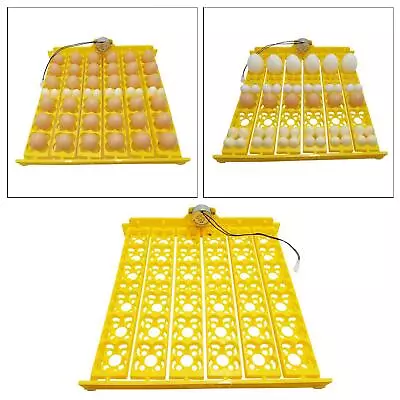 36/156 Eggs  Motor Turner For Chicken Quail Birds Yellow 12V • $26.78