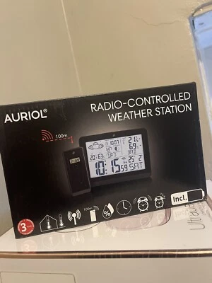 £17.99 • Buy Auriol Radio Controlled Weather Station  Black 🔥BRAND NEW&SEALED🔥
