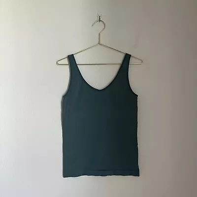 Eloise Anthropologie Women's Reversible Seamless Tank In Teal Size MEDIUM • $14.99