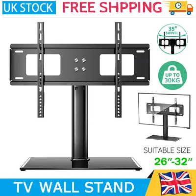 26-32 Inch Desk Table Top TV Stand Bracket LCD LED Plasma VESA Mount Universal  • £16.99