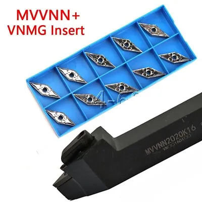 MVVNN2020K16 LATHE Turning Tool Holder Toolholding + VNMG160404 Aluminum Insert • $34.80